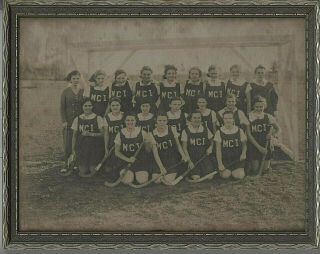 Antique School 1933 Field Hockey Team Photo Mci School