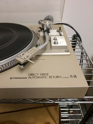 Vintage Pioneer PL - 518 Direct Drive Auto Return Turntable Record Player 2