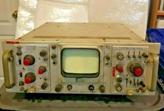 Vintage Tektronix Rm561a Type Oscilloscope W/ 3a1 Dual Trace Amp & 3b3 Time Base