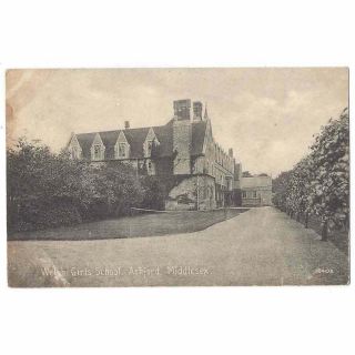 Ashford Welsh Girls School,  Middlesex,  Old Postcard Postally 1920