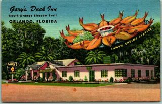Vintage Orlando,  Florida Postcard Gary 