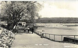 Ruislip,  The Lido,  Middlesex Old Postcard