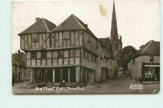 Old Moot Hall Thaxted Rp Real Photo Postcard Posted 1913 Dy