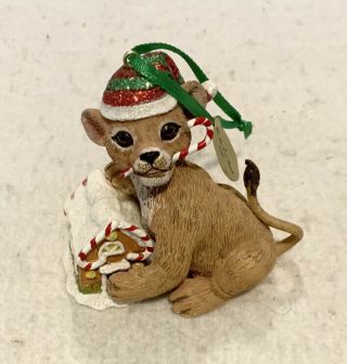 The Danbury Lion Cub Christmas Tree Ornament