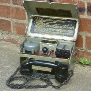 Ww2 1941 Australian Field Telephone Set D Mkv Stc Phone Vintage Army World War 2