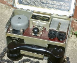 WW2 1941 Australian Field Telephone Set D MkV STC Phone Vintage Army World War 2 2