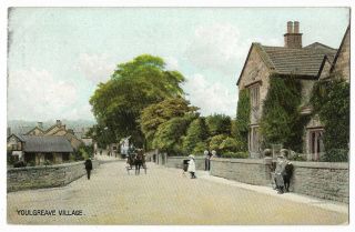 Derbyshire Youlgreave Village Vintage Postcard 17.  1