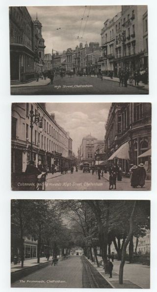 6 Vintage Postcards - Cheltenham Gloucester - (all Scanned)