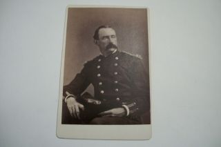 Cabinet Photograph Of U.  S.  Indian Wars Ordinance Officer
