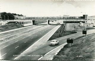 Keele - Fortes M6 Motorway Services - Old Real Photo Postcard