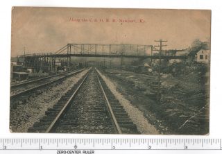 Old Rppc Real Photo Postcard 1913 Carson Station Cancel 1c Stamp C&o Rail Road