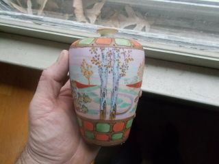 Antique Hand Painted Nippon Porcelain Vase 1911 Morimura Bros Mark