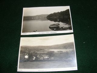 Vintage Postcard Coniston Lake Temple Storrs Windermere Parkgate Farm Sankeys Rp