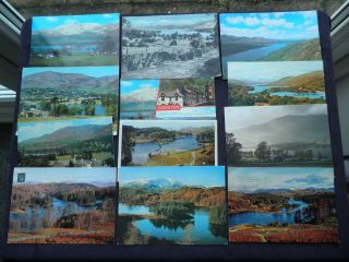 12 Postcards Coniston Yewdale Road Old Man Of Coniston Tarn Hows,  Coniston Water