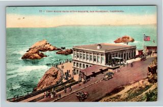 San Francisco Ca,  Cliff House From Sutro Heights,  Vintage California Postcard