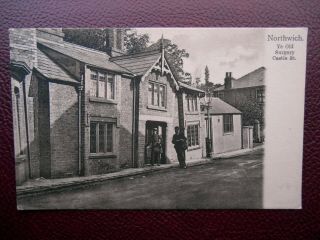 Old Surgery Castle Street Northwich Cheshire Vintage 1905 Postmen
