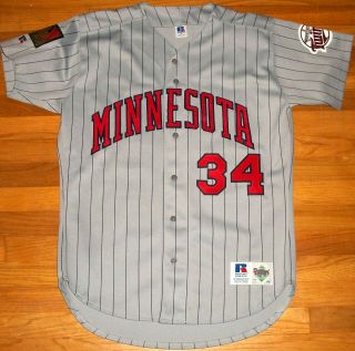 1994 Twins Kirby Puckett Authentic Game Jersey Sz 44 Russell USA 125th Vtg RARE 2