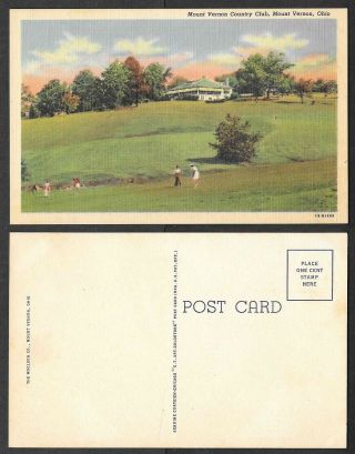 Old Sports Postcard - Mount Vernon,  Ohio - Country Club Golf Course