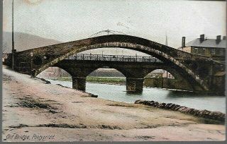 Pontypridd,  Rhondda Cynon Taf - Old Bridge - Kromo Postcard,  Local Pmk 1909