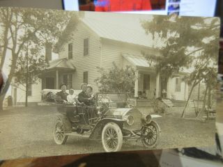 Vintage Old Ohio Postcard Shelby Real Photo Automobile Car Rogers Hart Stentz