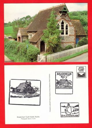 Yha Youth Hostel Postcard - Bradenham: Buckinghamshire: Old School - Closed 2005