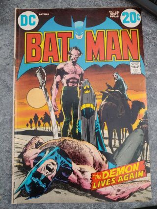 Batman 244 Dc Comics 1972 Vg