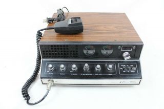 Vintage Cobra 142gtl Am/ssb Cb Radio Base Station Powers On W/ Microphone