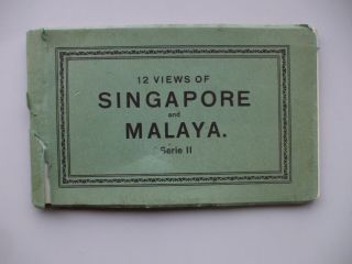 VINTAGE BOOK OF 12 PHOTOGRAPHIC POSTCARDS SINGAPORE 3