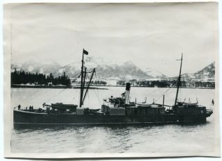 Photo 7 X 5 " Famous Canadian Salvage Steamer/tug Salvor In Alaska? Boat H94