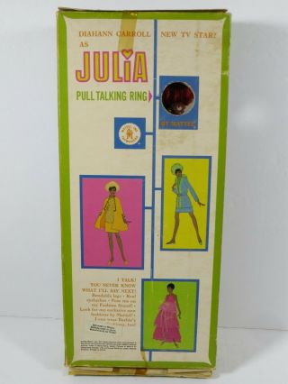 BOXED BARBIE DOLL 1968 TALKING JULIA DOES NOT TALK VINTAGE 1128 2