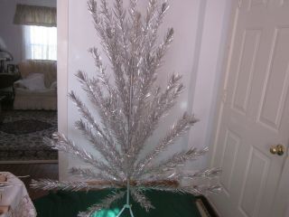 Vintage Fairyland 6 1/2 Foot Aluminum Silver Christmas Tree