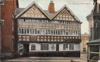 England Warrington,  Old Houses,  Front View Building Haus Maison