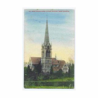 Stoke Bishop Nr Bristol,  St Mary Magdalene Church,  Old Postcard