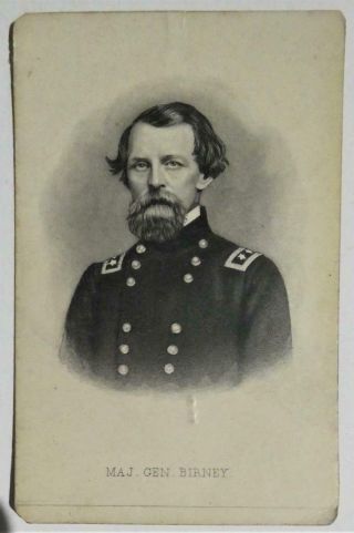 Civil War - Orginal Cdv - Major General David Bell Birney