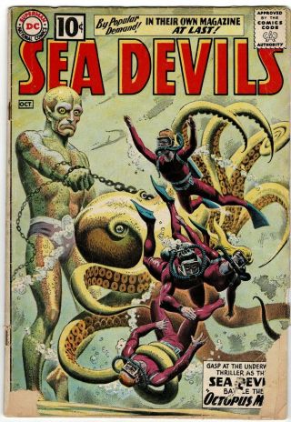 Sea Devils 1,  1961 Dc Comics 2.  0 Good