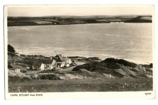 Rock Camel Estuary Cafe Padstow Wadebridge Cornwall Old Photo Postcard 1956