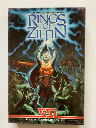 Rings Of Zilfin Ssi Apple Ii 5 1/4 " Disks 1986 Rpg Vintage Computer Game