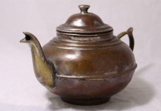 Antique Copper And Brass Tea Pot For Russian Samovar Samowar C.  Late - 1800s