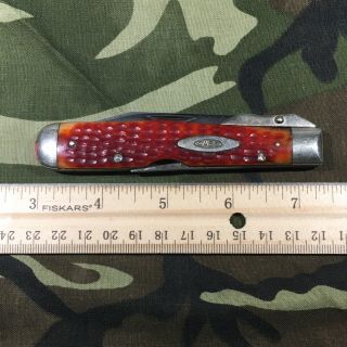 Case Xx Pocket Knife Cheetah Redbone Vintage 61111 1/2