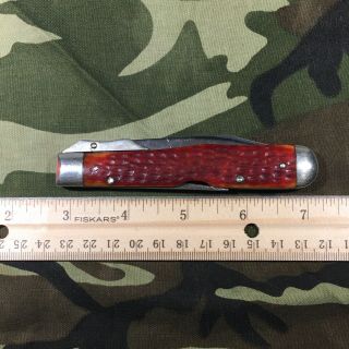 Case XX Pocket Knife Cheetah Redbone Vintage 61111 1/2 2