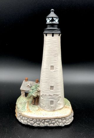 Geo Z.  Lefton 1993 Cape Florida Lighthouse Ceramic Figurine - 01204 - 6 1/2 "