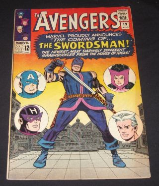 Avengers 19 Vg,  (4.  5) 12¢ Cover Marvel Comic | The Coming Of The Swordsman