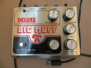 Vintage 1970s Electro - Harmonix Deluxe Big Muff Pi Fuzz & Compressor Rare
