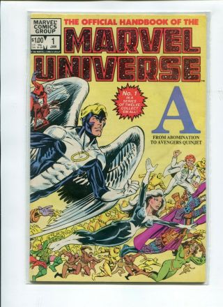 Official Handbook Of The Marvel Universe 1 - 15 Comic Set Complete Dead 1982 Vf,
