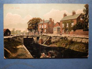Vintage Nottingham / Long Eaton Trent Lock With Barge / Navigation Inn