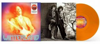 Jimi Hendrix Winterland Exclusive Limited Edition Orange Vinyl Lp & Litho