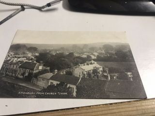 Old Postcard Amesbury Wiltshire From Church Tower.