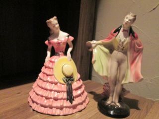 Southern Belle Lady & Gentleman Goldscheider Everlast Corp Figurines Victorian