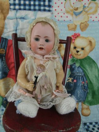 11 " Antique Bisque Head Composition German Jdk Kestner Character Baby Doll