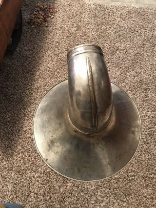 Vintage Cg Conn Sousaphone Bell - Silver Plate
